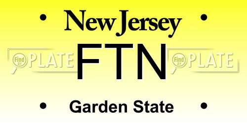 FTN New Jersey License Plate