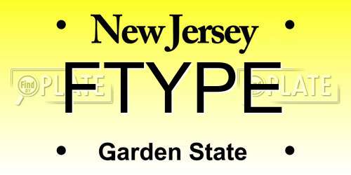 FTYPE New Jersey License Plate