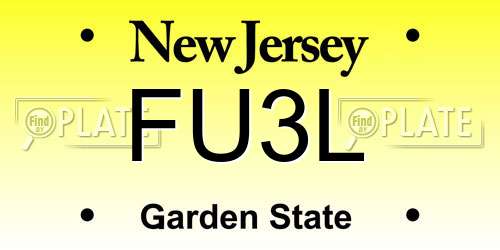 FU3L New Jersey License Plate