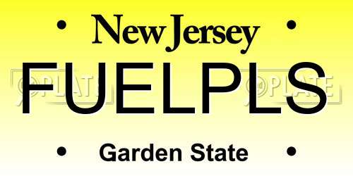 FUELPLS New Jersey License Plate
