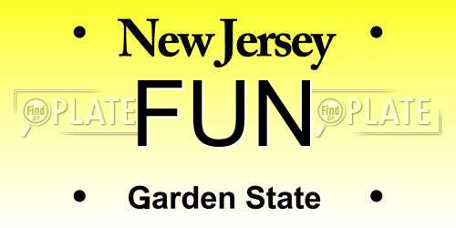 FUN New Jersey License Plate