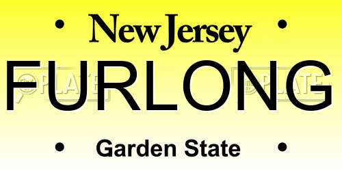 FURLONG New Jersey License Plate