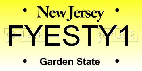 FYESTY1 New Jersey License Plate