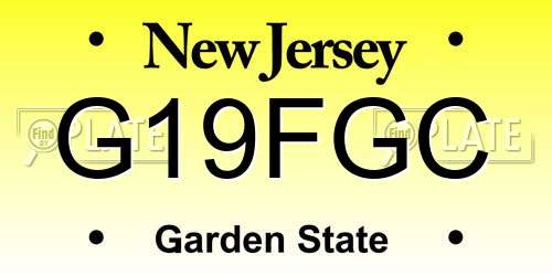 G19FGC New Jersey License Plate