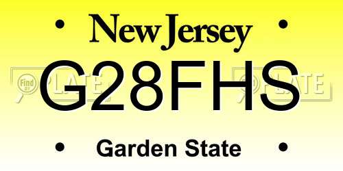 G28FHS New Jersey License Plate