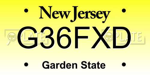 G36FXD New Jersey License Plate