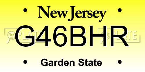 G46BHR New Jersey License Plate