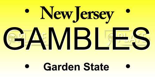 GAMBLES New Jersey License Plate