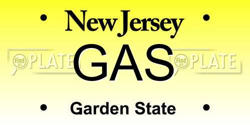 GAS New Jersey License Plate
