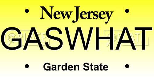 GASWHAT New Jersey License Plate