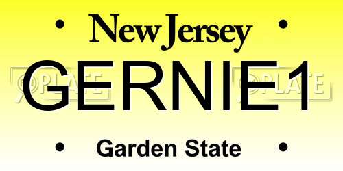 GERNIE1 New Jersey License Plate