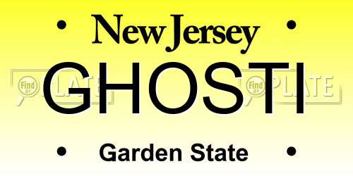 GHOSTI New Jersey License Plate