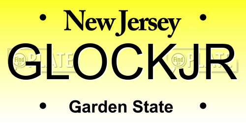 GLOCKJR New Jersey License Plate