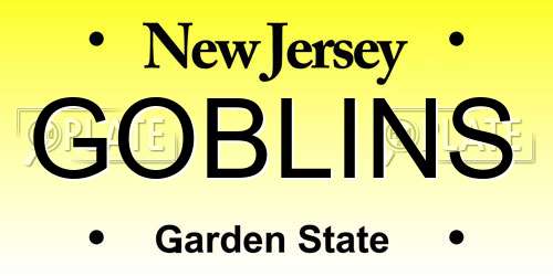 GOBLINS New Jersey License Plate