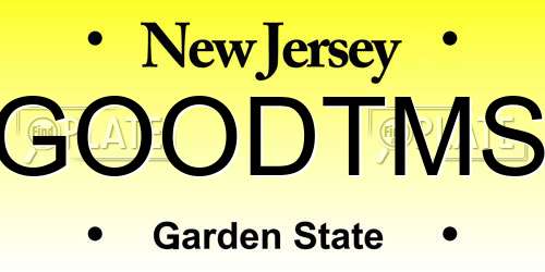 GOODTMS New Jersey License Plate