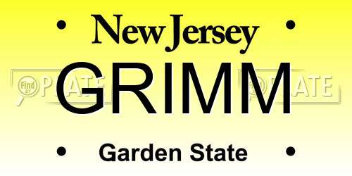 GRIMM New Jersey License Plate