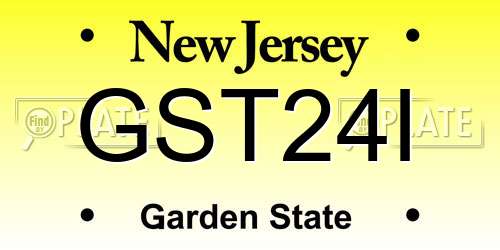 GST24I New Jersey License Plate