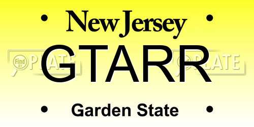 GTARR New Jersey License Plate