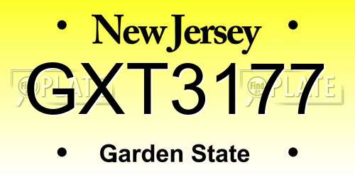 GXT3177 New Jersey License Plate