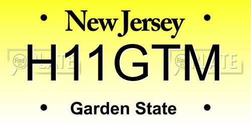 H11GTM New Jersey License Plate