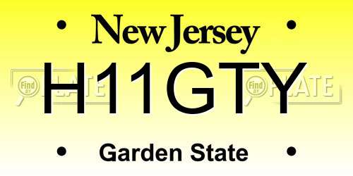 H11GTY New Jersey License Plate