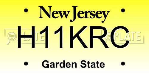 H11KRC New Jersey License Plate
