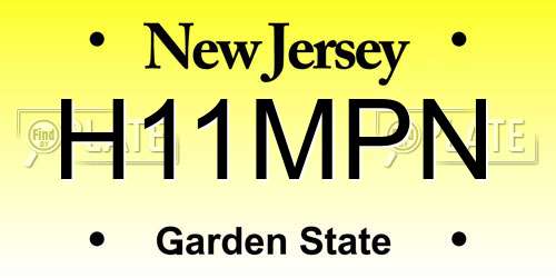 H11MPN New Jersey License Plate