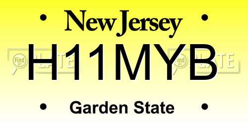H11MYB New Jersey License Plate