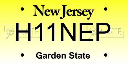 H11NEP New Jersey License Plate