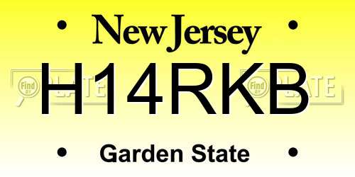 H14RKB New Jersey License Plate