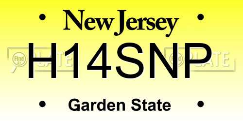 H14SNP New Jersey License Plate