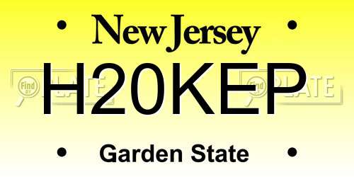 H20KEP New Jersey License Plate
