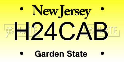 H24CAB New Jersey License Plate