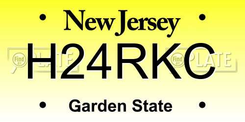 H24RKC New Jersey License Plate