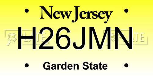 H26JMN New Jersey License Plate