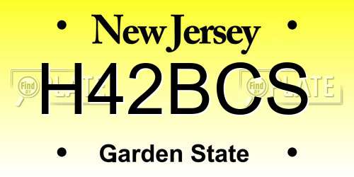 H42BCS New Jersey License Plate