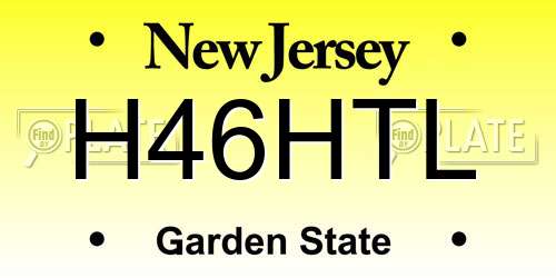 H46HTL New Jersey License Plate