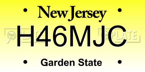 H46MJC New Jersey License Plate