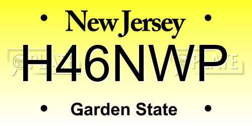 H46NWP New Jersey License Plate
