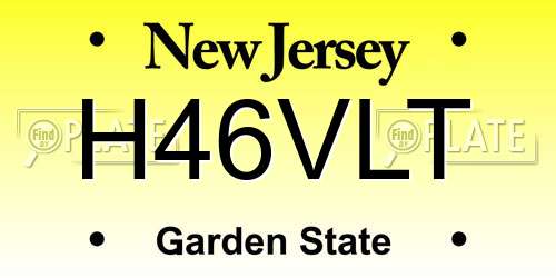 H46VLT New Jersey License Plate