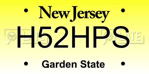 H52HPS New Jersey License Plate