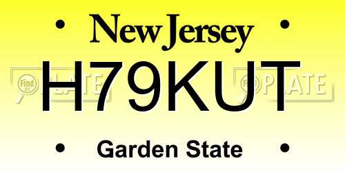 H79KUT New Jersey License Plate