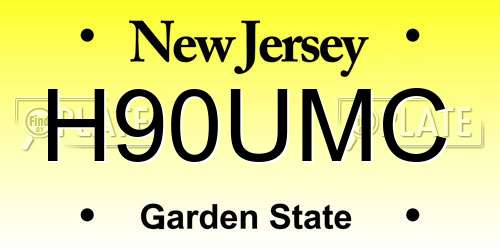 H90UMC New Jersey License Plate
