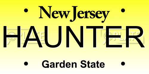 HAUNTER New Jersey License Plate