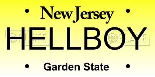 HELLBOY New Jersey License Plate