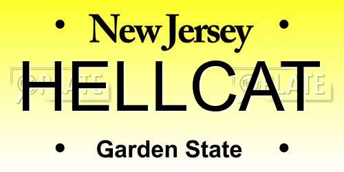 HELLCAT New Jersey License Plate