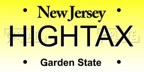 HIGHTAX New Jersey License Plate