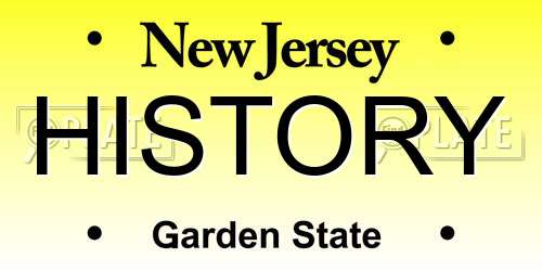 HISTORY New Jersey License Plate