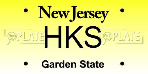 HKS New Jersey License Plate