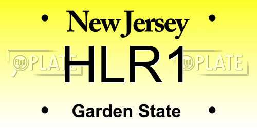 HLR1 New Jersey License Plate